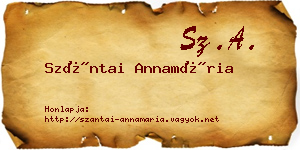 Szántai Annamária névjegykártya