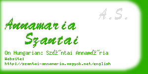 annamaria szantai business card